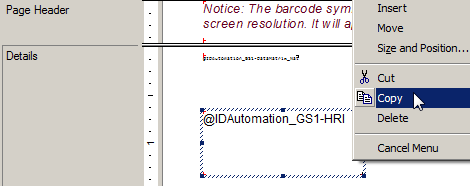 GS1 HRI (human readable interpretation) formula included