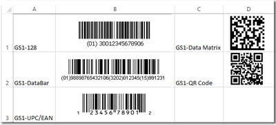 GS1 Linear Barcode Font Suite screenshot