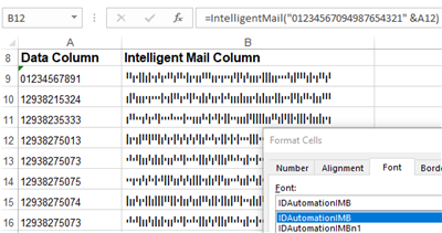 USPS Intelligent Mail IMb Font Package Windows 11 download