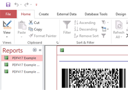 PDF417 Font and Encoder Suite