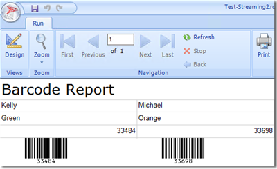 ASPX Linear Barcode Script screenshot