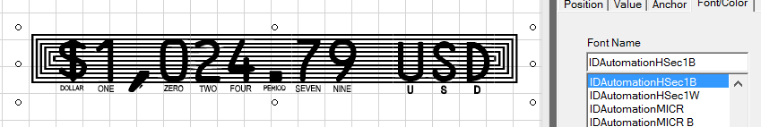 Use IDAutomation's Security Font to decrease fraud.