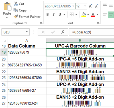 GS1 UPC EAN Barcode Font Package screenshot