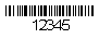 Codabar Barcode Generated From a Font