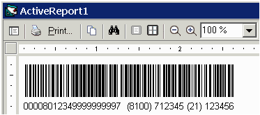 ActiveReports Barcode Using ActiveX Controls