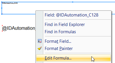 Choose Edit - Edit Formula.