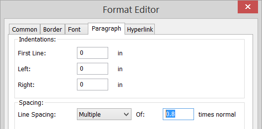 Adjust the line spacing to the largest size that eliminates white lines in the symbol.