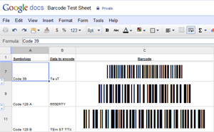 Native Barcode Generator for Google Docs