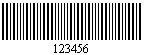 Industrial Code 2 of 5 Barcode Generated From a Font